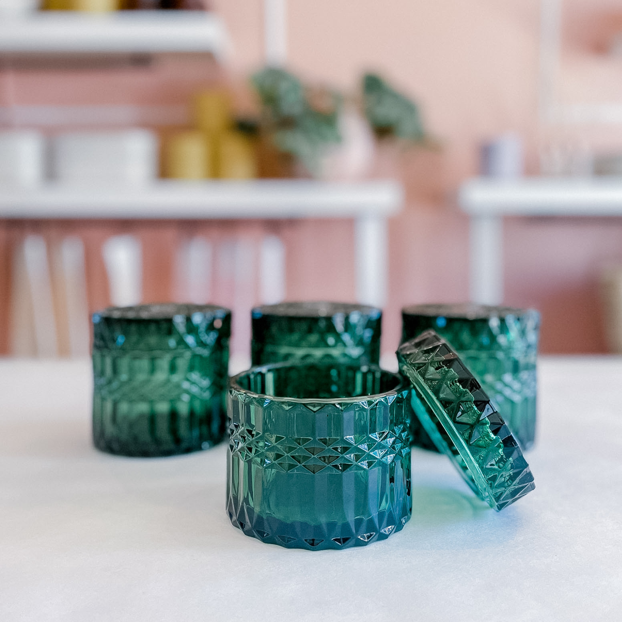 Emerald Cut Class Candle - bells box collective
